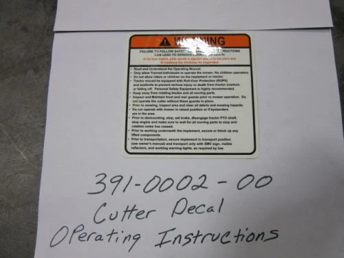 Bad Boy Implements 391-0002-00